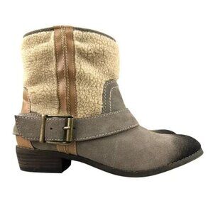 Anthropologie Kelsi Dagger Shearling Tempest boots 8 EUC